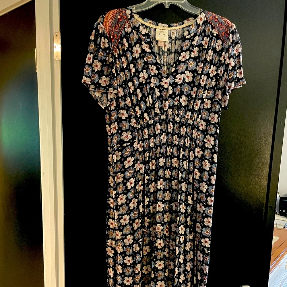 Multi colored floral midi.